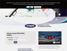 Tablet Screenshot of cepa-europe.org